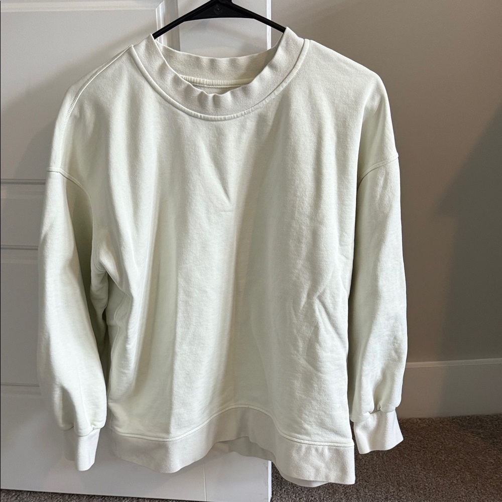 lululemon athletica Off-White Crew Neck Sweater